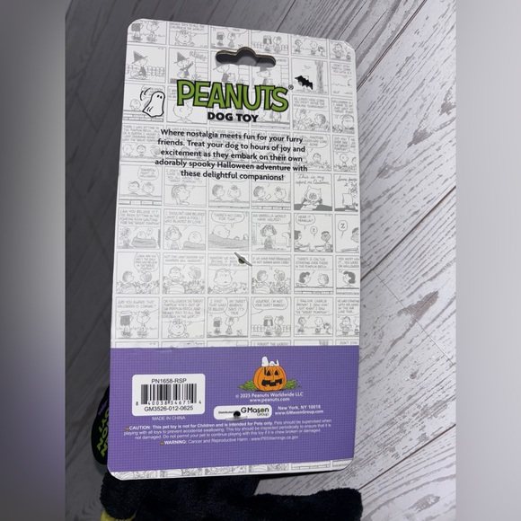 Peanuts Woodstock Halloween Collection Pet  Dog Toy Black Yellow 9” - Picture 8 of 12
